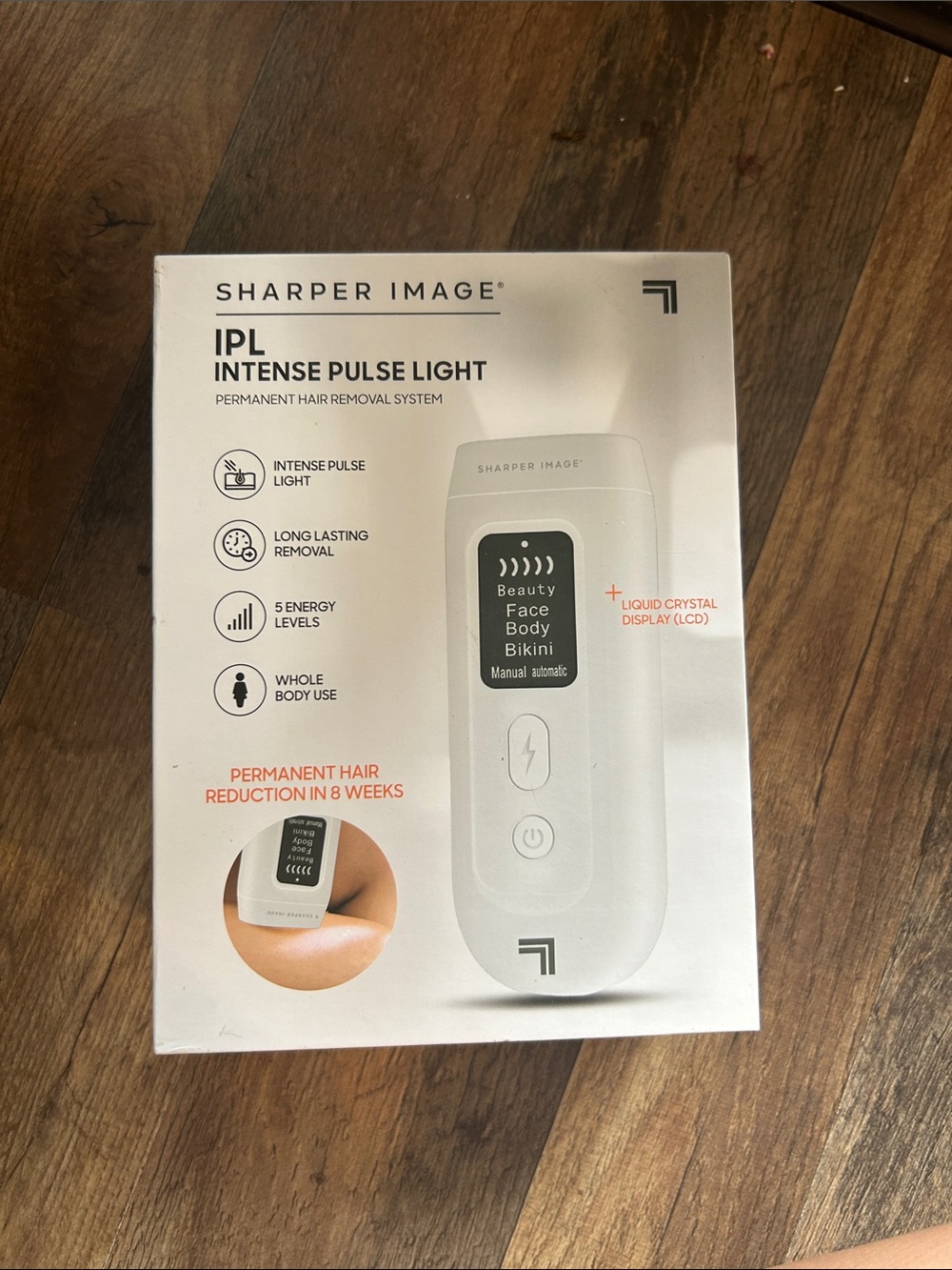 Sharper Image White IPL Intense Pulse Light Hair Removal System